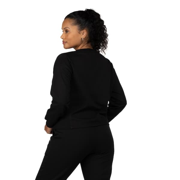 Blusa de Moletom Feminina Oxer com Recorte Texturizado na Lateral