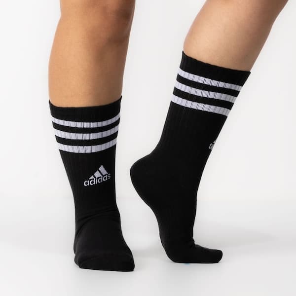 Kit de Meia Cano Alto Adidas 3 Listras Adulto