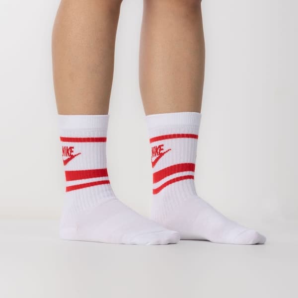 Kit de Meias Cano Alto Nike Essential Crew 3 Pares Adulto