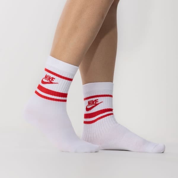 Kit de Meias Cano Alto Nike Essential Crew 3 Pares Adulto