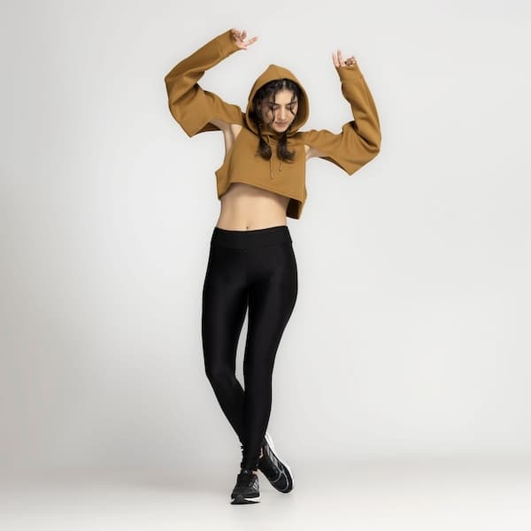 Blusa de Moletom Cropped Feminina adidas com Capuz Hiit