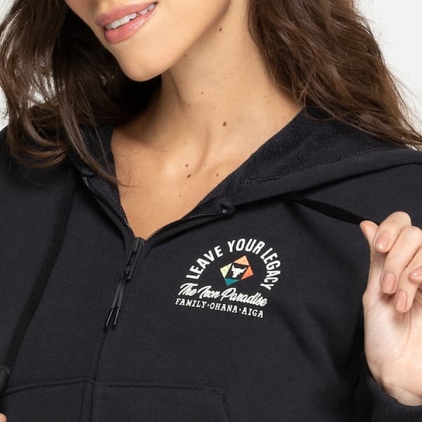 Jaqueta de Moletom Cropped Feminina Under Armour com Capuz Project Rock HW Terry