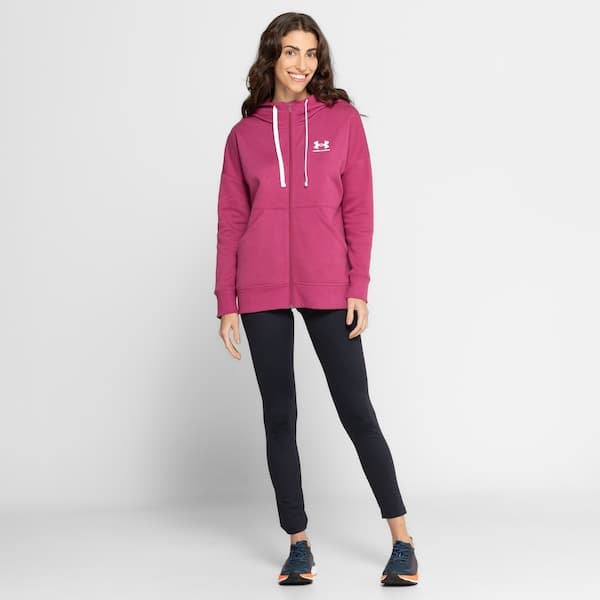 Jaqueta de Moletom Feminino Under Armour com Capuz Rival Fleece