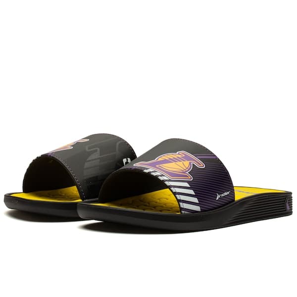Chinelo slide NBA Lakers Rider Pump II adulto com design Lakers