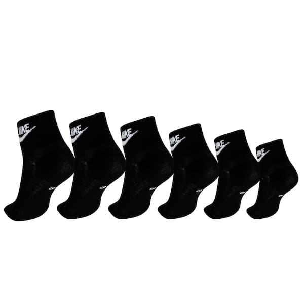 Kit de Meias Nike Cano Médio Sportswear Everyday Essential Ankle - Adulto - 3 Pares