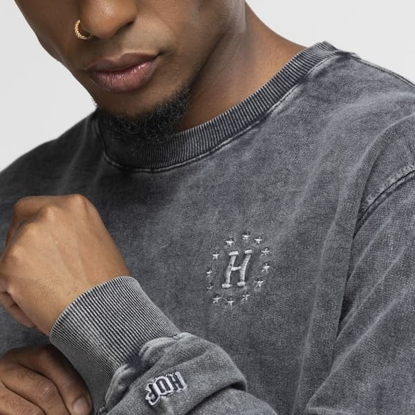 Blusa de Moletom Huf Careca Galaxy Faded Crewnec