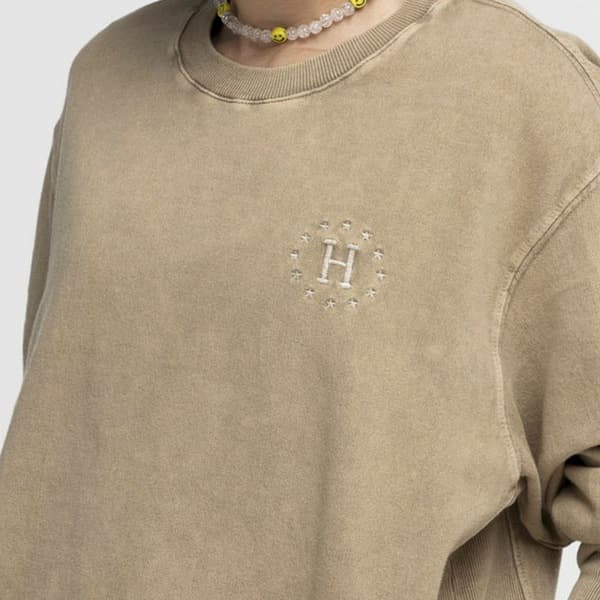 Blusa de Moletom Huf Careca Galaxy Faded Crewnec