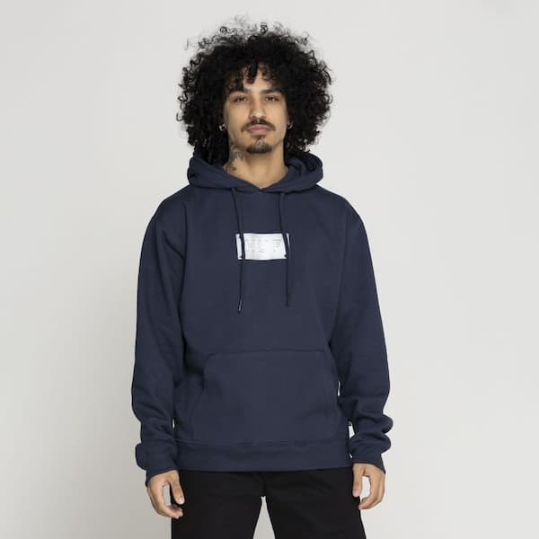 Blusa de Moletom Huf com Capuz Canguru Hardware