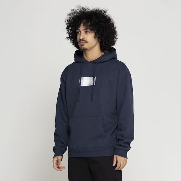 Blusa de Moletom Huf com Capuz Canguru Hardware