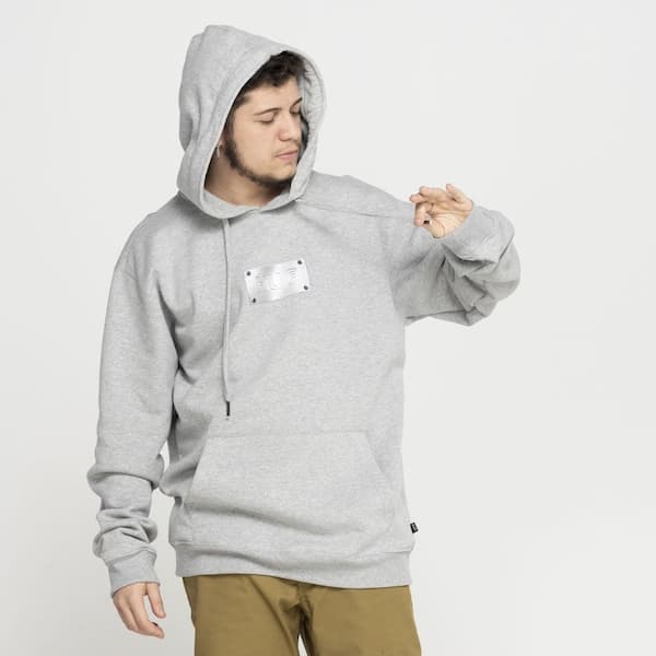 Blusa de Moletom Huf com Capuz Canguru Hardware
