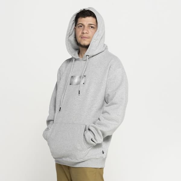 Blusa de Moletom Huf com Capuz Canguru Hardware