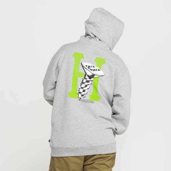 Blusa de Moletom Huf com Capuz Canguru Hardware