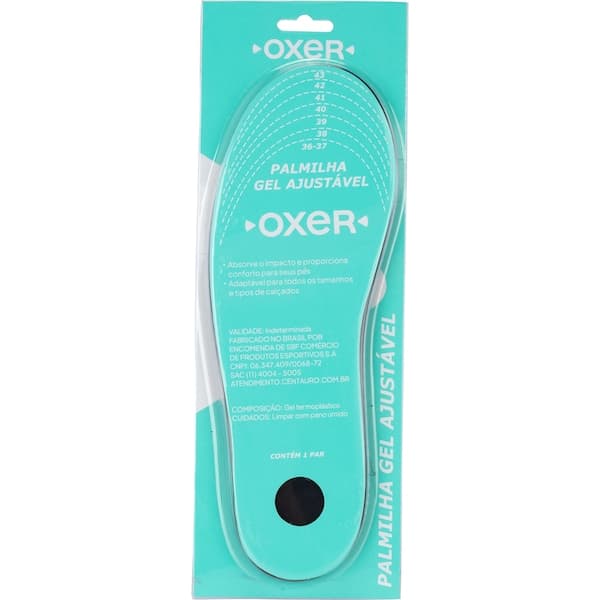 Palmilha de Gel Ajustável do 36 ao 43 Oxer 1 Par