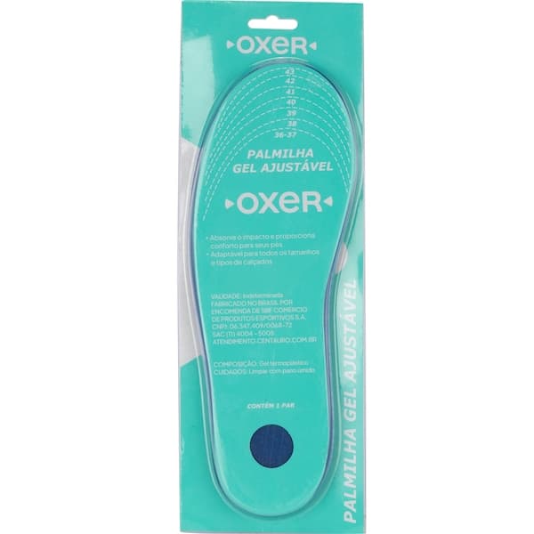 Palmilha de Gel Ajustável do 36 ao 43 Oxer 1 Par