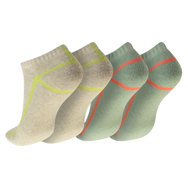Kit 2 Pares de Meias Cano Baixo Linhas Tamanho 34-38 Oxer Adulto