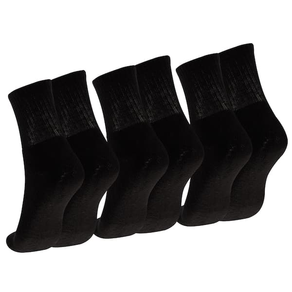 Kit de Meias Cano Médio Oxer com 3 Pares Atoalhada Tamanho 34 a 38 Adulto