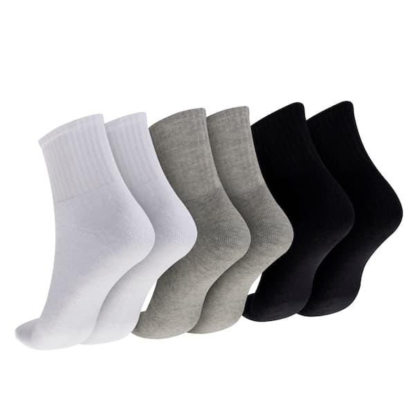 Kit de Meias Cano Médio Oxer com 3 Pares Atoalhada Tamanho 34 a 38 Adulto