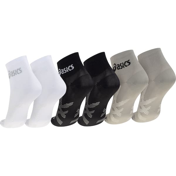 Kit 3 Pares Meias Para Corrida ASICS Cano Baixo Quarter Tamanho 34-38 Adulto