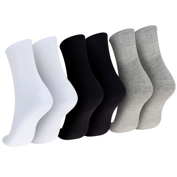 Kit de Meias Cano Médio Oxer com 3 Pares Atoalhada Tamanho 39 a 44 Adulto