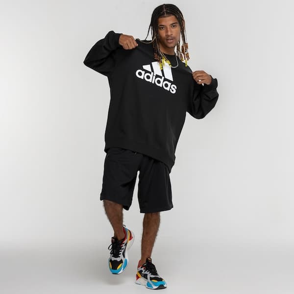 Blusão adidas sem Capuz Moletom Big Logo