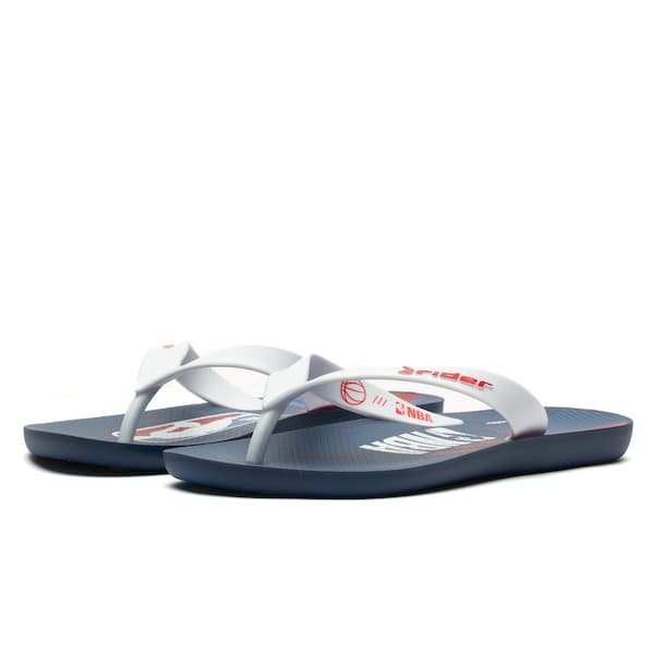 Chinelo Grendene Rider NBA Chicago Bulls Feel Dedo Adulto azul branco vermelho