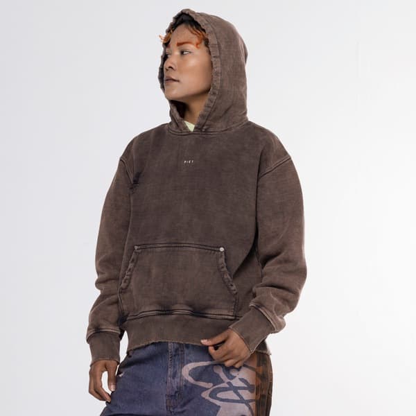 Blusa de Moletom Piet com Capuz Logo Hoodie