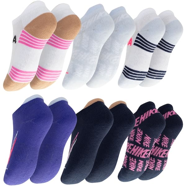 Kit de Meias Nike Block Pull On Infantil com 6 Pares