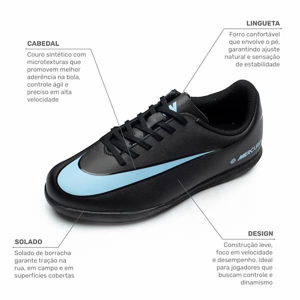 Chuteira Futsal Infantil Nike Mercurial Vapor 16 Club