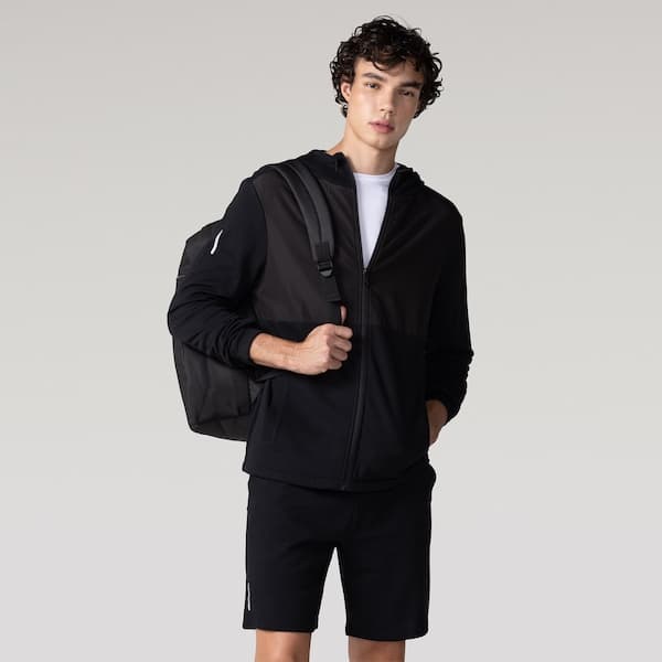 Jaqueta Masculina Moletom Plano Oxer