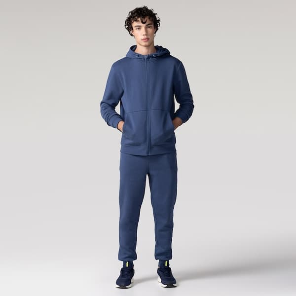 Jaqueta de Moletom Masculina Oxer com Capuz Bolso Externo Selado