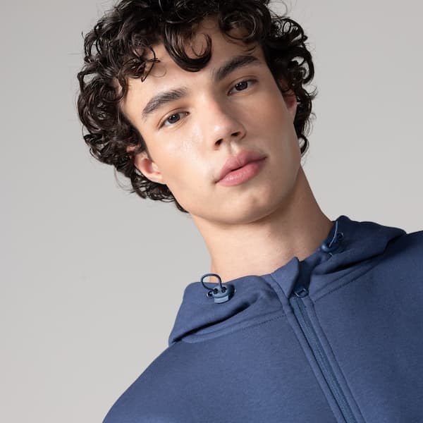 Jaqueta de Moletom Masculina Oxer com Capuz Bolso Externo Selado