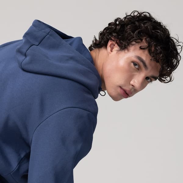 Jaqueta de Moletom Masculina Oxer com Capuz Bolso Externo Selado