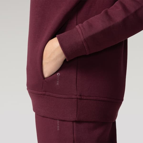 Blusa de Moletom Feminina Oxer Careca Bolso Externo Selado