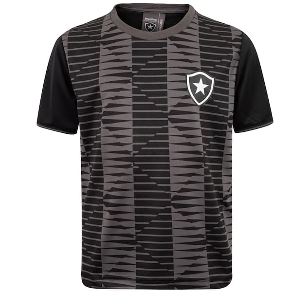 Kit de Uniforme do Botafogo Infantil Braziline Mini Craque Camiseta + Calção