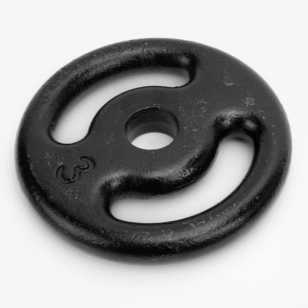 Anilha de Ferro Oxer 3 kg Vazada