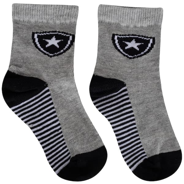 Kit de Meias do Botafogo Rikam Soquete Tamanho 21 ao 24