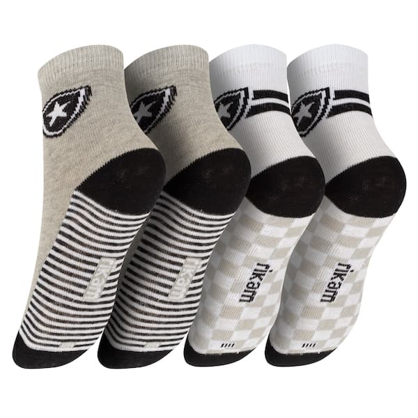 Kit de Meias do Botafogo Rikam Soquete Tamanho 25 ao 28