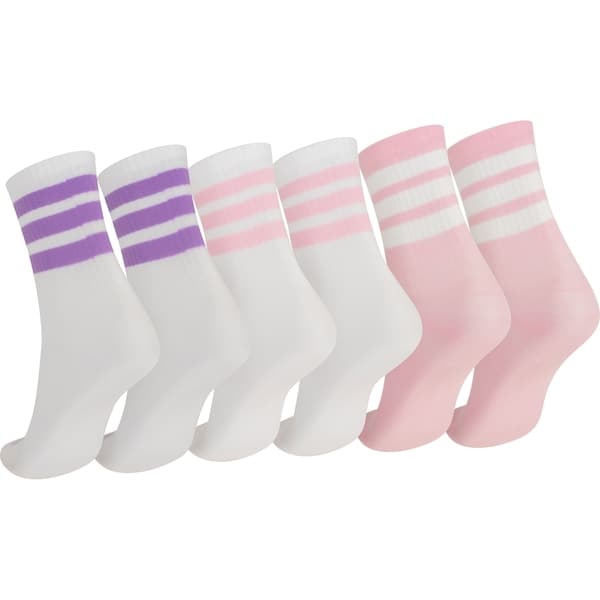 Kit de Meias Cano Médio Crew Adidas Juvenil 3 Pares