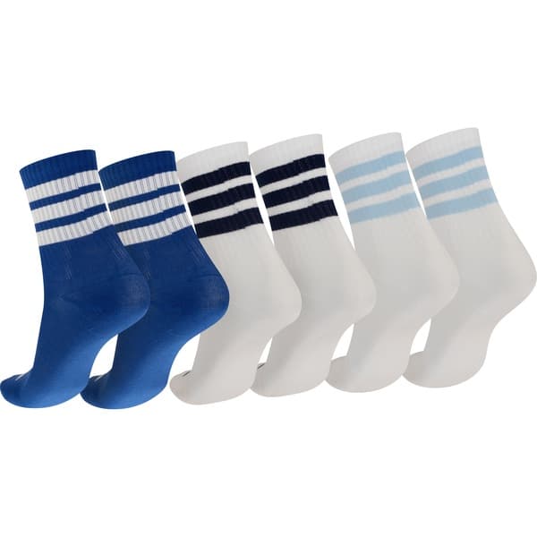 Kit de Meias Cano Médio Crew Adidas Juvenil 3 Pares