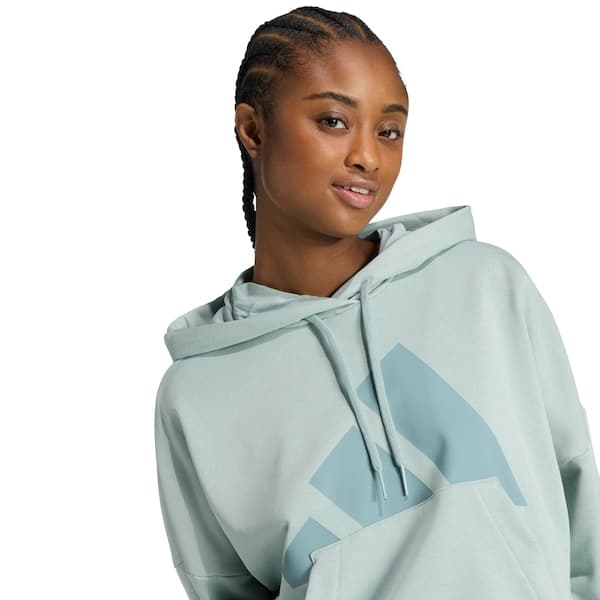 Blusa de Moletom Feminina adidas com Capuz Big Logo