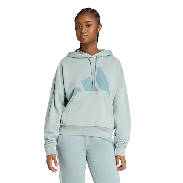 Blusa de Moletom Feminina adidas com Capuz Big Logo