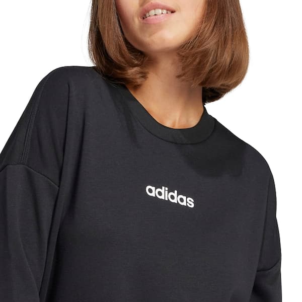 Blusa de Moletom Feminina adidas Logo Linear