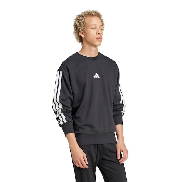 Blusa de Moletom Masculina adidas Essentials 3 Listras