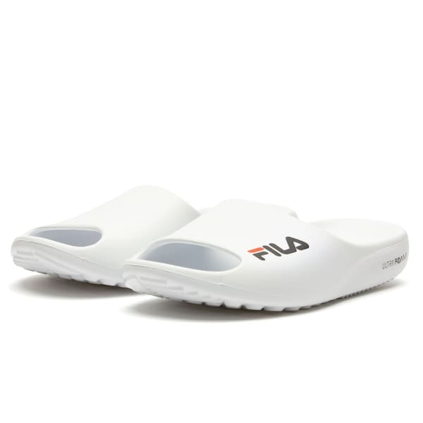 Sapatilhas Fila Drifter para mulheres, modelo branco com detalhes em cinza e logotipo.