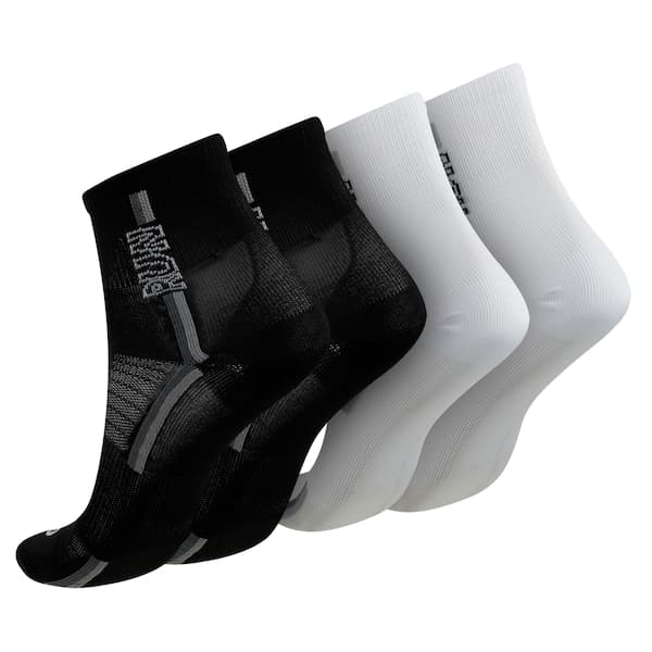 Kit de Meia Para Corrida Oxer Cano Médio Adulto 2 Pares