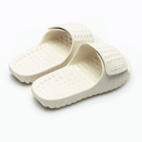 Adidas Adissage 360REC Slide Sandal Velcro branco com design ergonômico e sola texturizada
