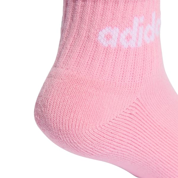 Kit de Meias adidas Ankle Linear Infantil 5 Pares