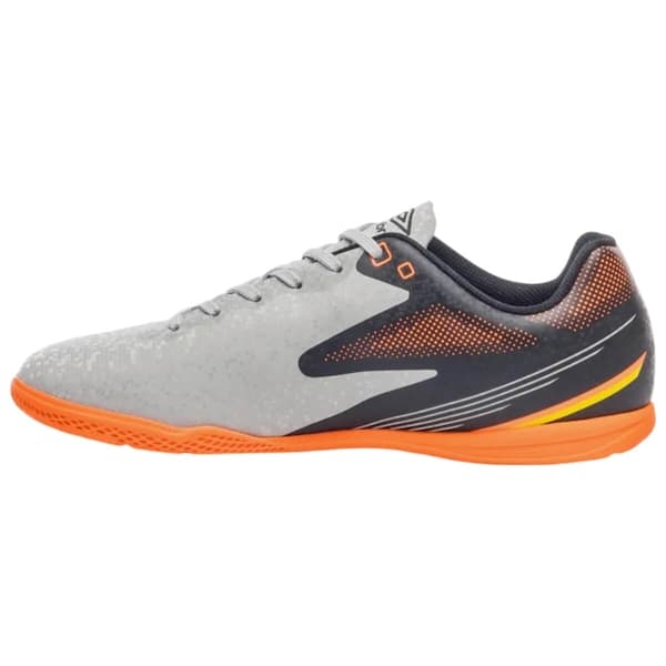 Chuteira Futsal Adulto Umbro Techno II Cinza Preto Laranja