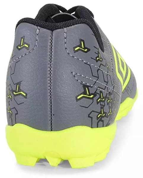 Chuteira Society Adulto Umbro Class Neo preto cinza amarelo