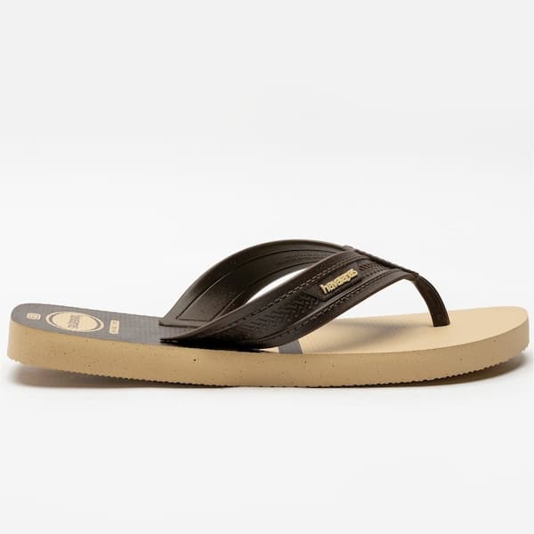 Par de Chinelos Masculinos Havaianas City Basic Cinza e Bege